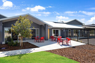 front driveway of baptistcare caloola residential aged care home for low care and dementia care